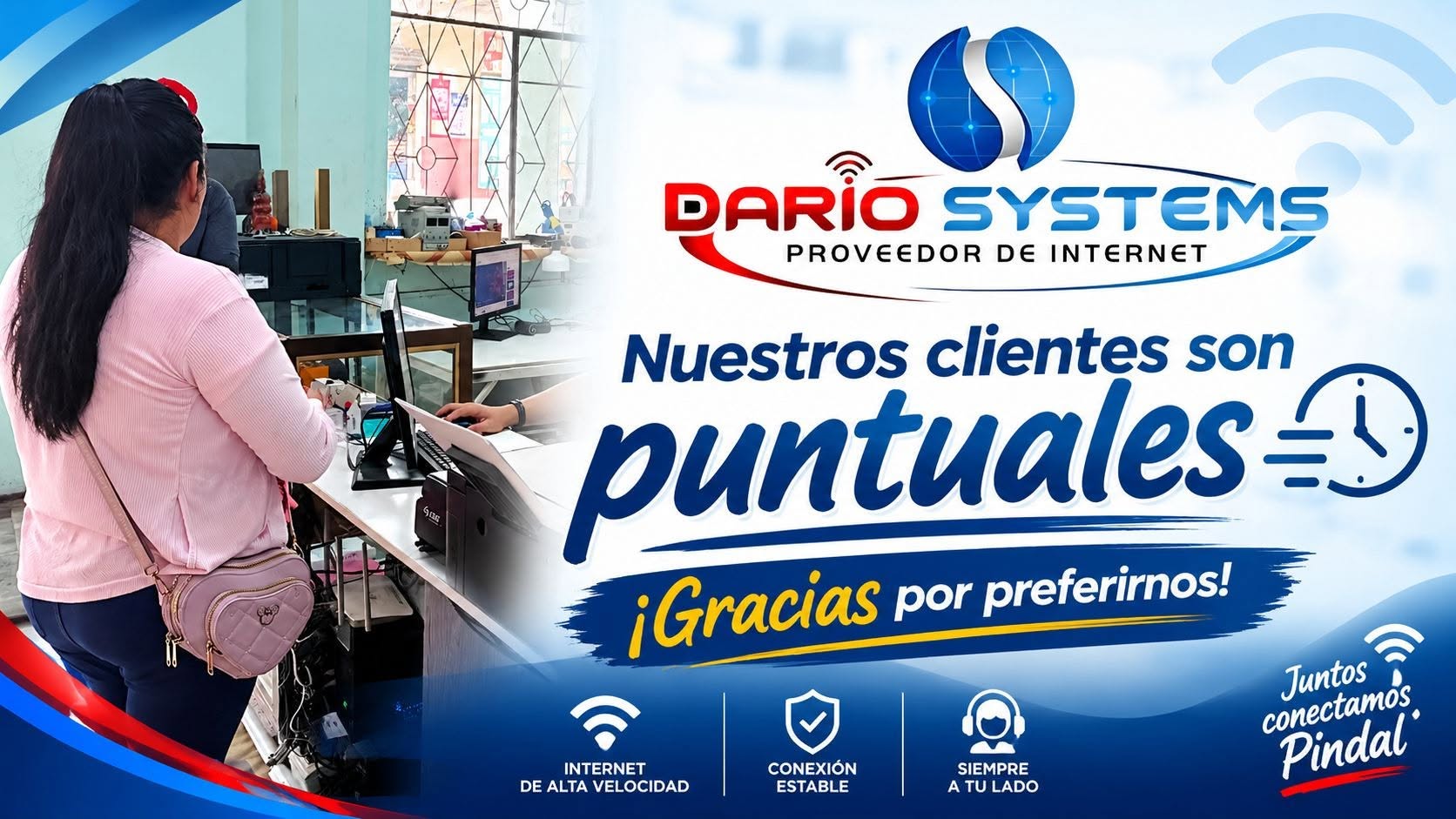 Publicación de agradecimiento a los clientes de DARIO’S SYSTEMS
