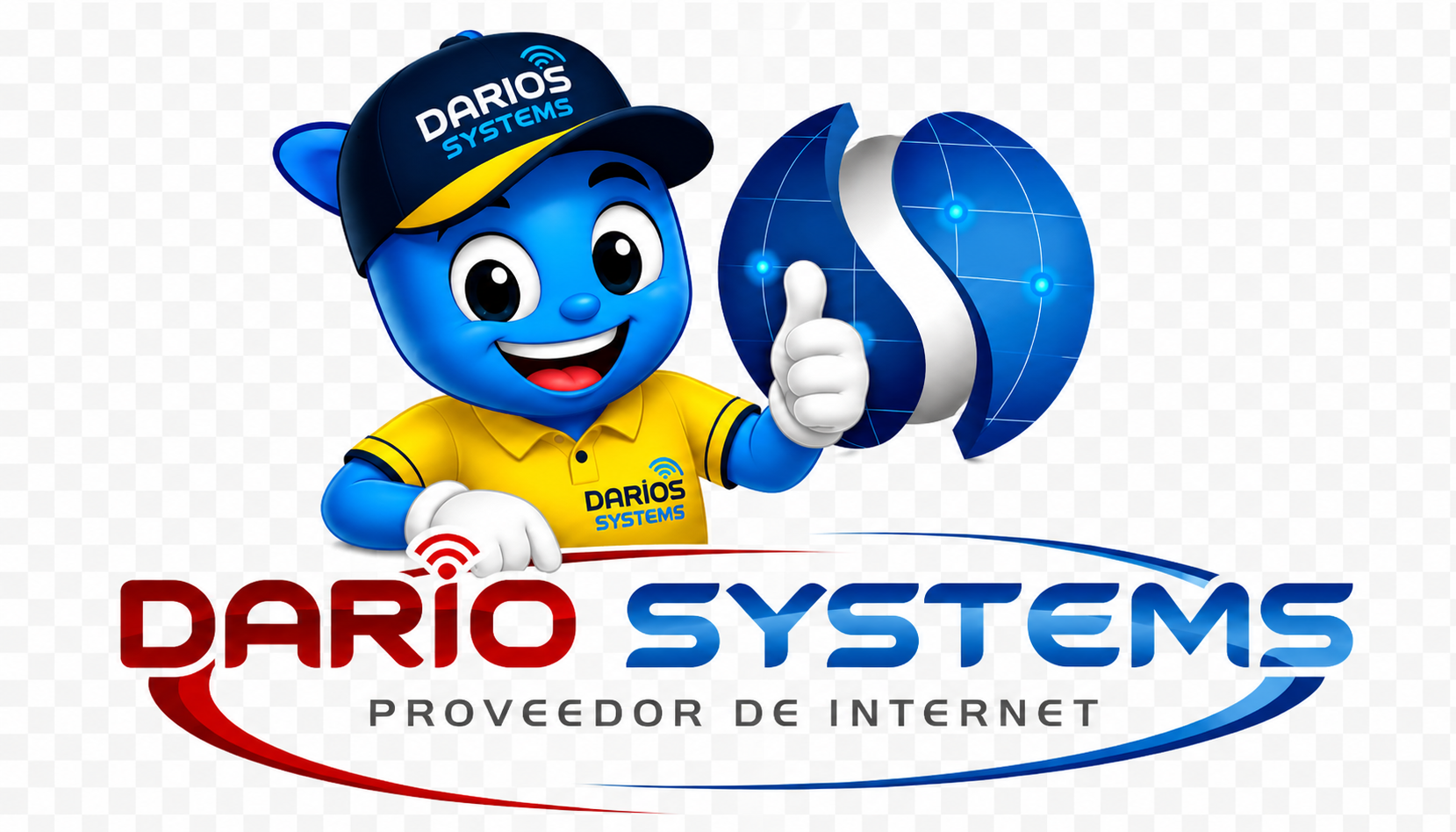 Logo y mascota de DARIO’S SYSTEMS
